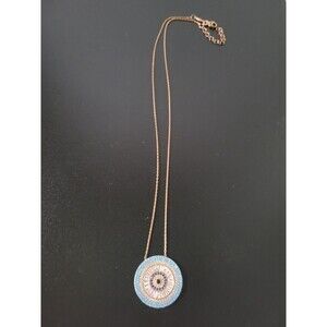 Modern Evil Eye Necklace N-925 18"